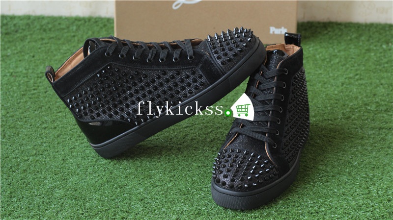 Christian Louboutin Flat Spikes Sneaker High Top